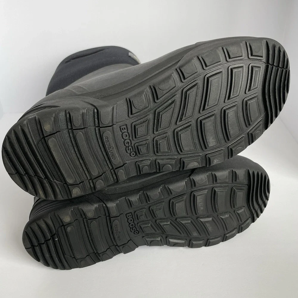 Bogs Bozeman Tall Black Seamless Boot‎ Mens 8 Insulated Waterproof Outdoor Work